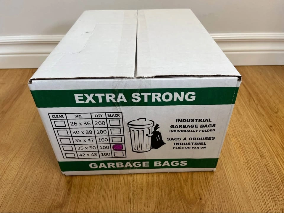 Extra Strong Garbage Bags - 35" x 50" Black (100 ct) - photo 4