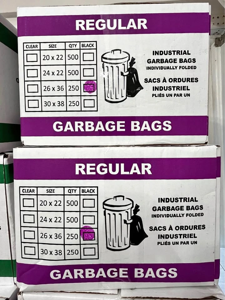 Heavy-Duty Garbage Bags - 250 Count