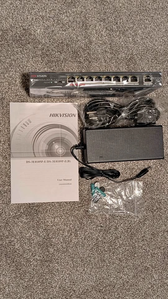 Hikvision DS-3E0109P-E(B) 9-Port PoE Switch