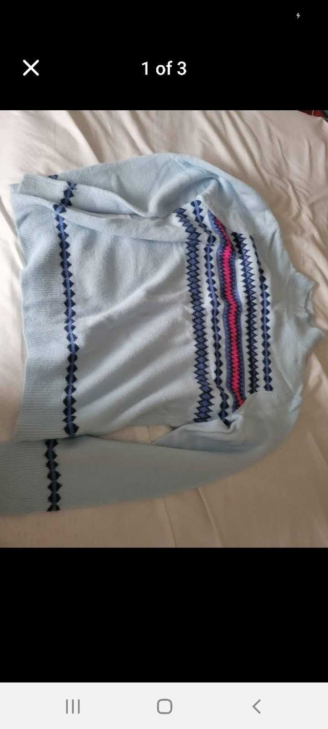 Blue Pattern Sweater