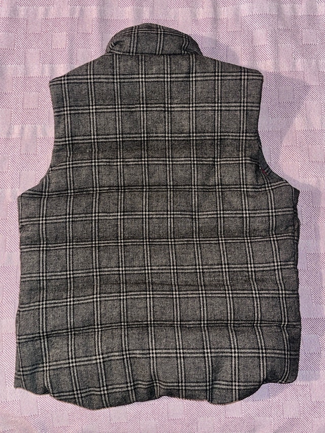 Grey Plaid Vest - Size Medium - photo 4