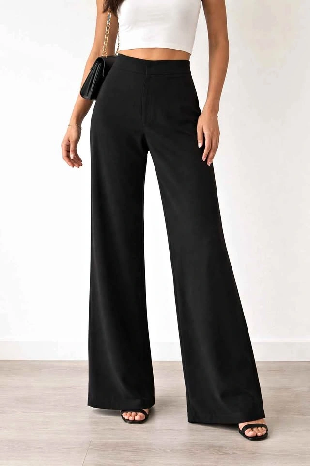 Babaton Black Wide Leg Dress Pants Size 2