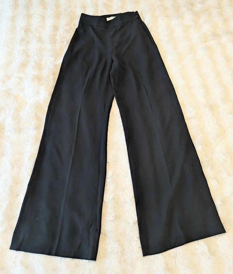 Babaton Black Wide Leg Dress Pants Size 2 - photo 2