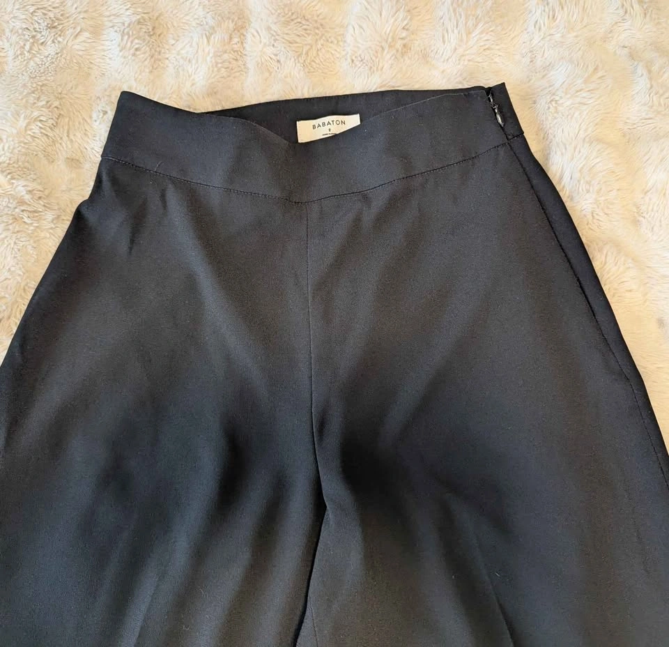 Babaton Black Wide Leg Dress Pants Size 2 - photo 3