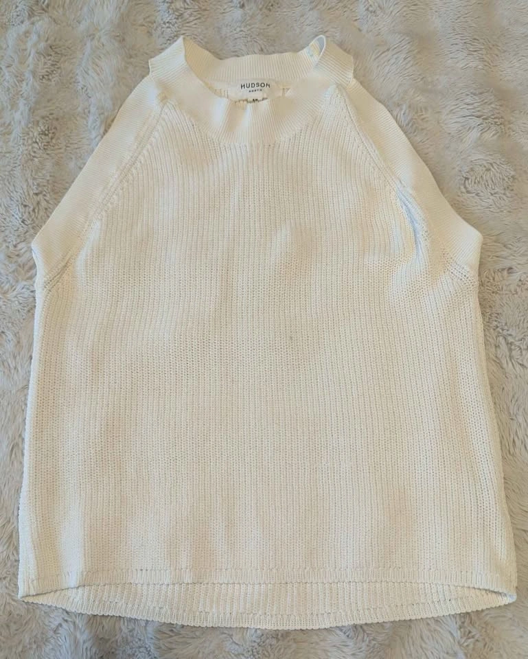 Hudson Off-White Knit Halter Top - photo 2