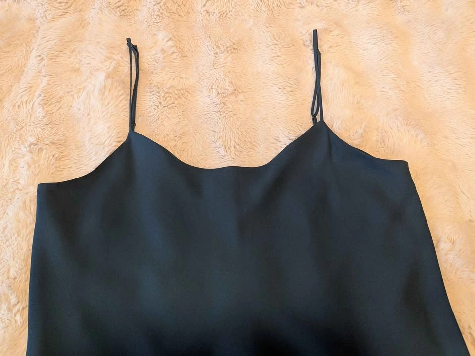 Babaton Dark Teal Satin Camisole Tank - photo 3