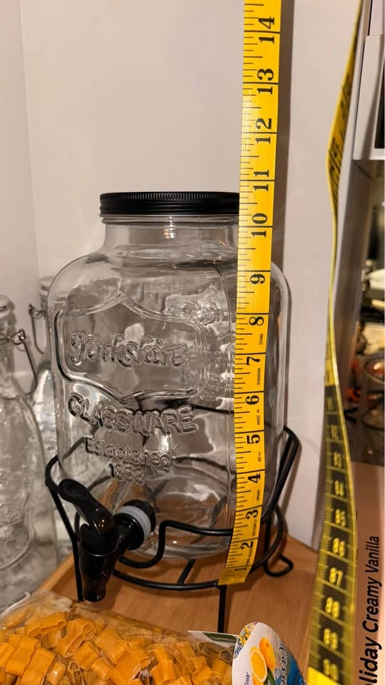 Large Glass Drink Dispenser with Stand (Yorkshire Glassware) - photo 5