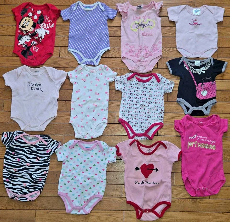3-6M Girls Summer Clothes - Must Take All Please