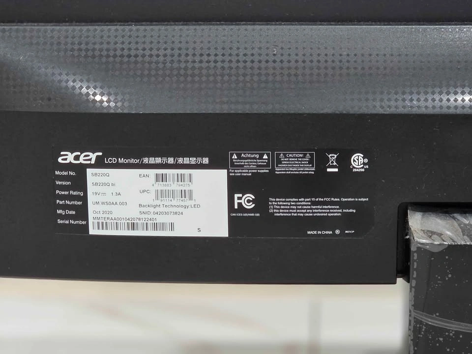 Acer SB220Q 21.5" Ultra-Thin IPS Monitor (FHD) - photo 4