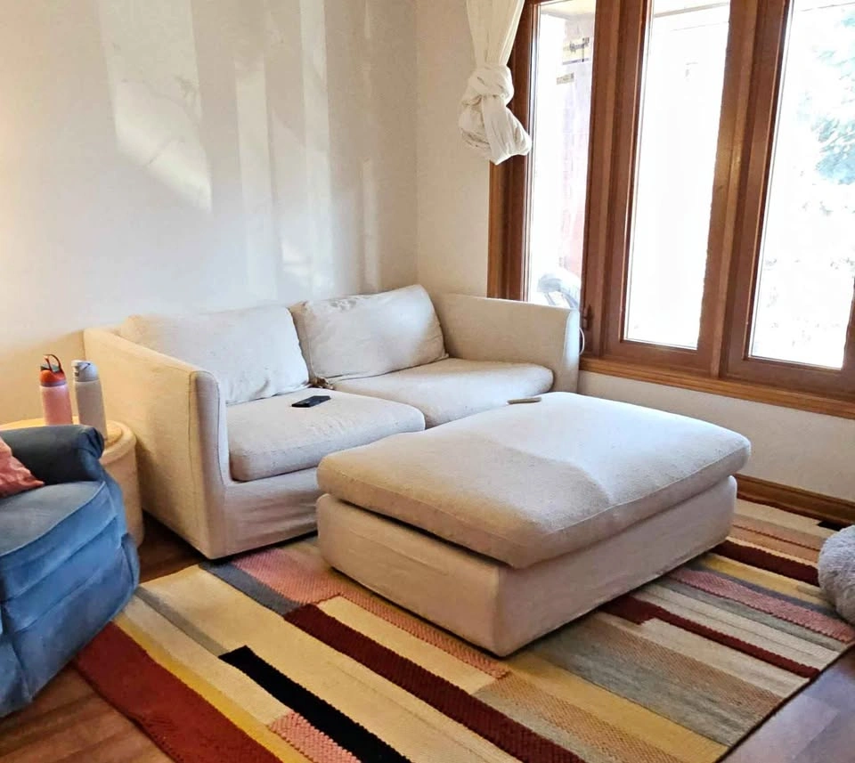Mobilia Loveseat/Sofa with Ottoman