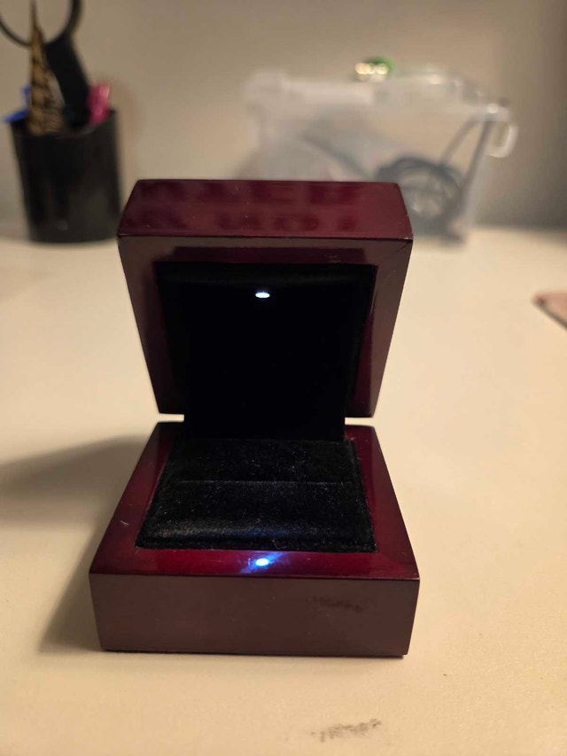wooden light up jewelry box