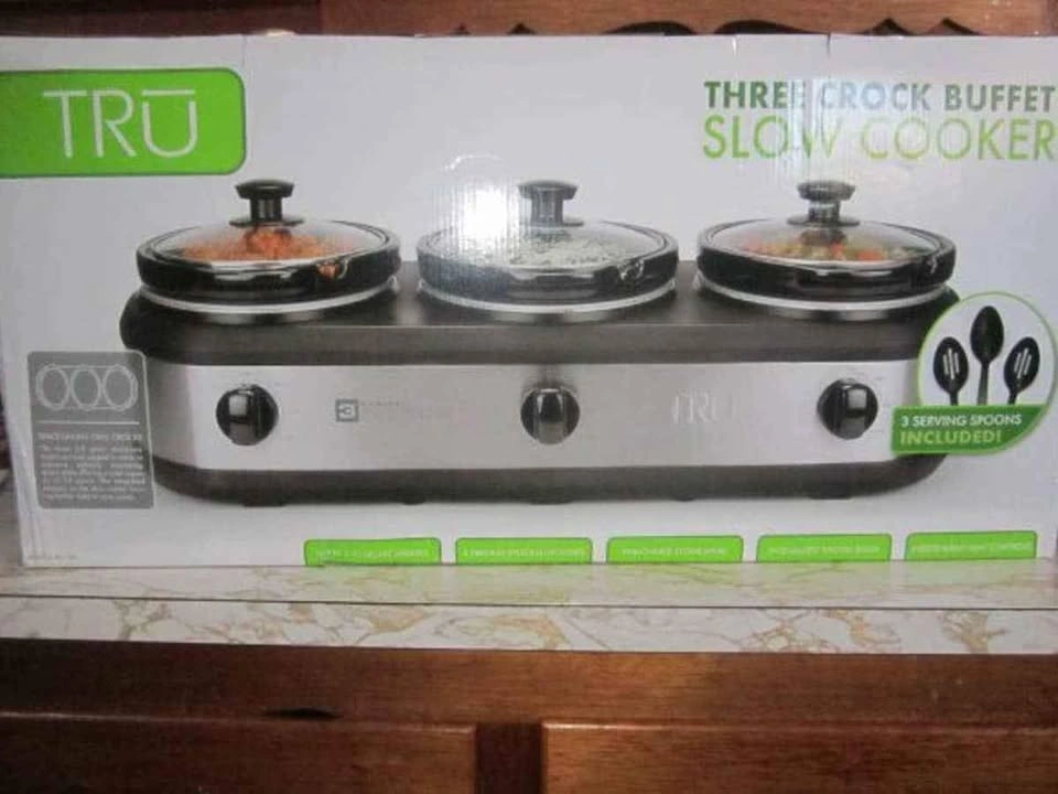 TRU Triple Slow Cooker