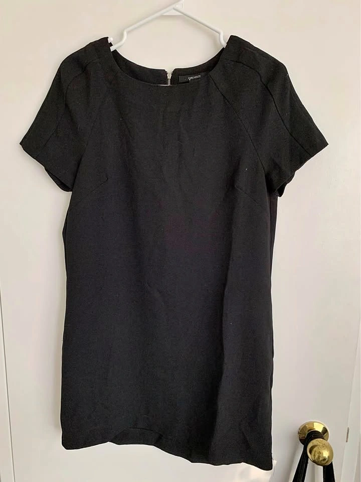 Black mini dress
