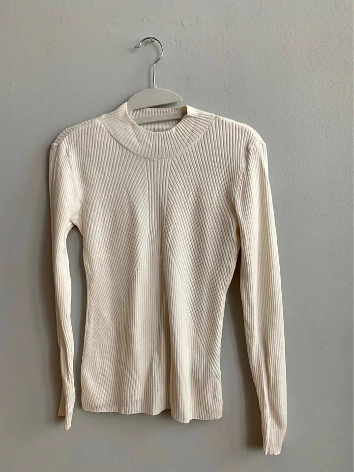 Cream long sleeve top from H&M