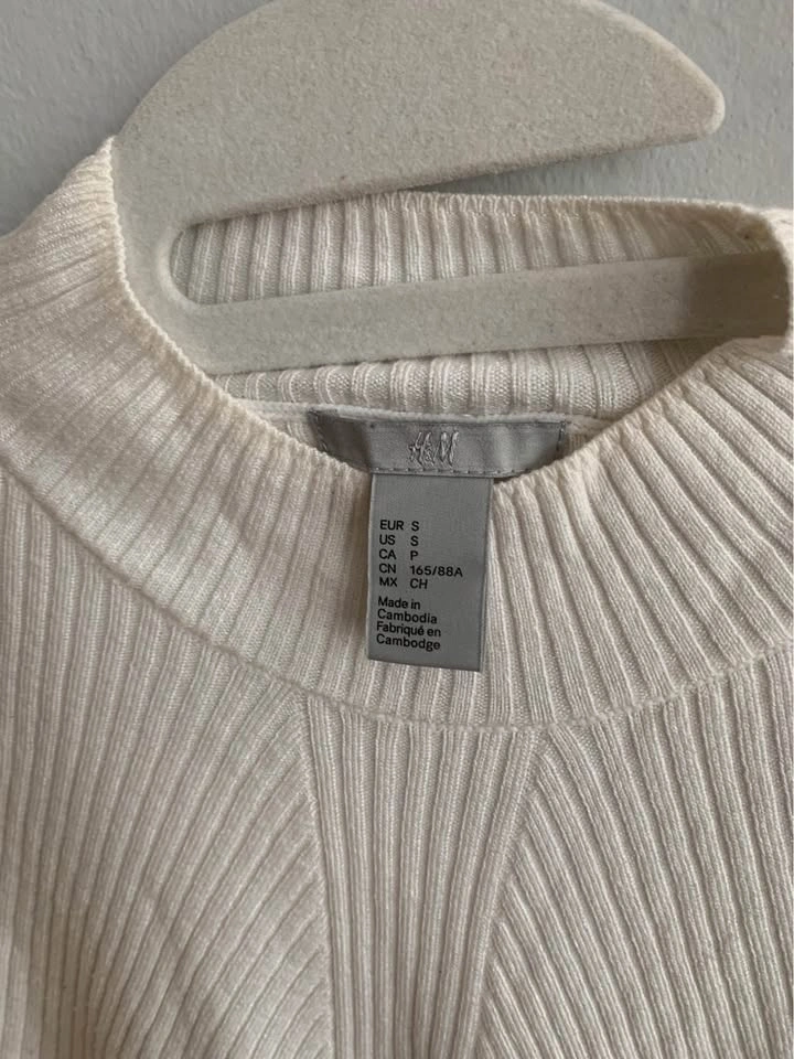 Cream long sleeve top from H&M - photo 4