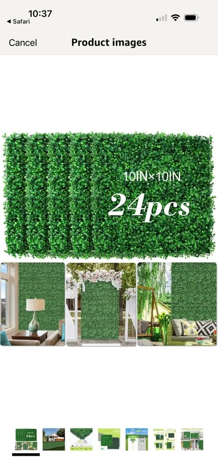 24pc 10x10" Greenery Wall Panels - photo 2