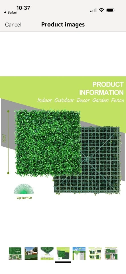 24pc 10x10" Greenery Wall Panels - photo 5