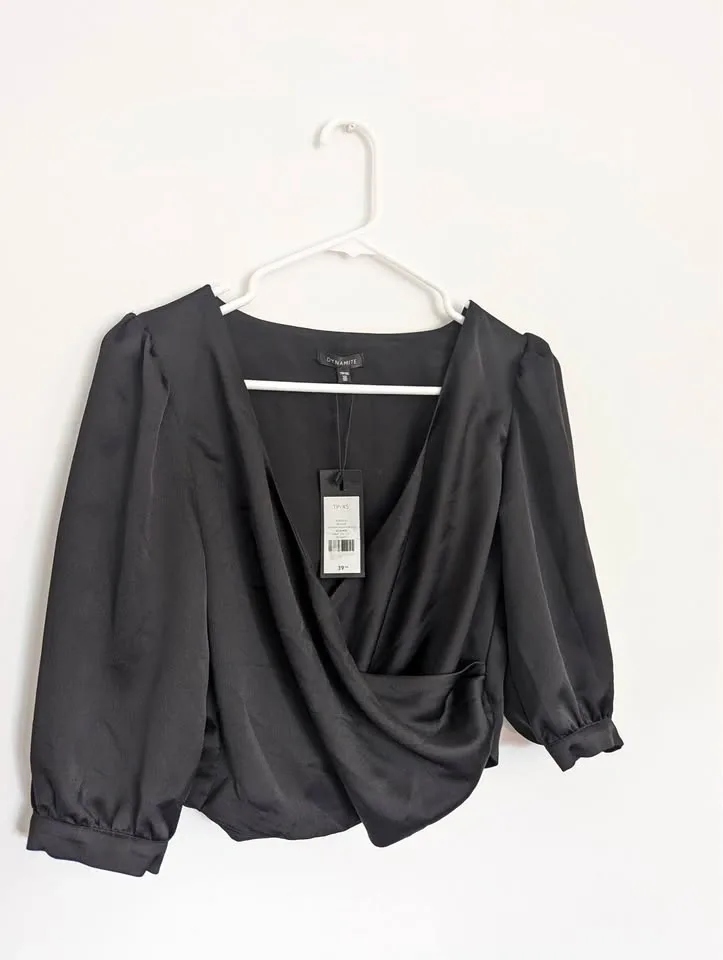 Satin crop top
