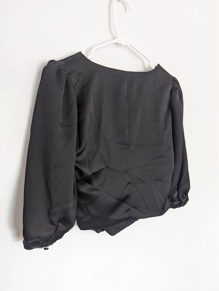 Satin crop top - photo 4