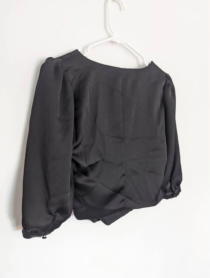 Satin crop top - photo 4