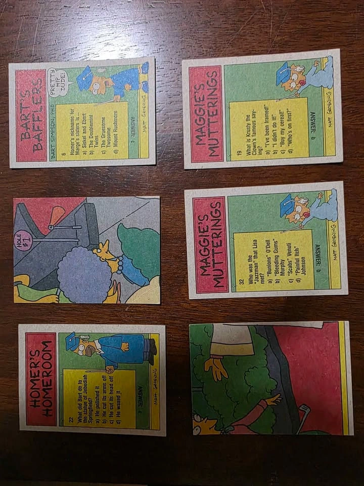 Lot of Vintage Cards The Simpsons (1990) - photo 2