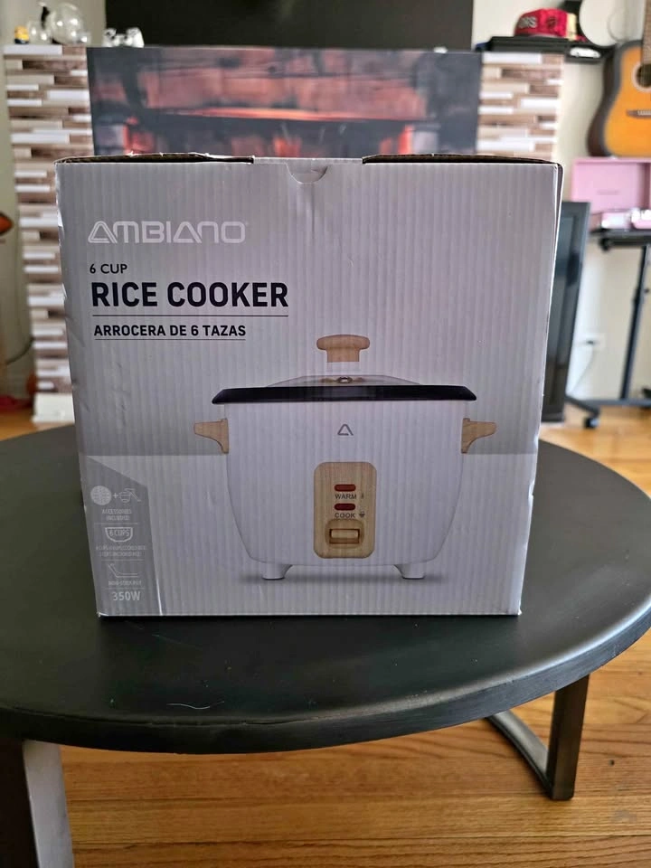 Ambiano 6-Cup Rice Cooker with Steamer (NEW in box)