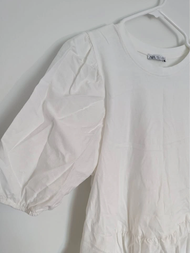 White Zara Dress Size L - photo 3