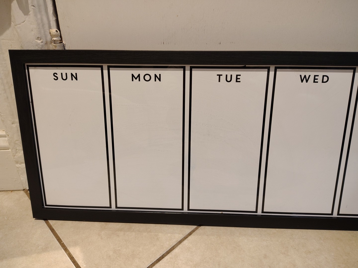 Rectangle Framed Magnetic Dry Erase Weekly Calendar - 35"x11.5" - photo 2