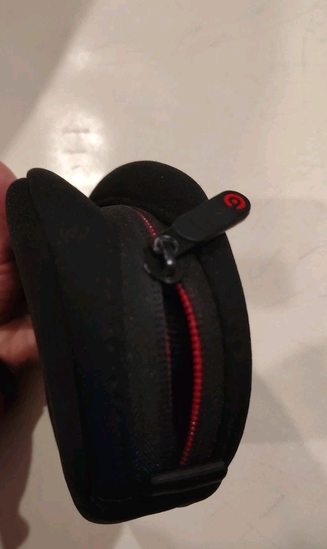 Original Black Beats Headphone Case Zip Around Soft Carrying Cas - photo 4
