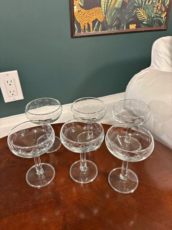 Champagne Coupe Glasses set of 6