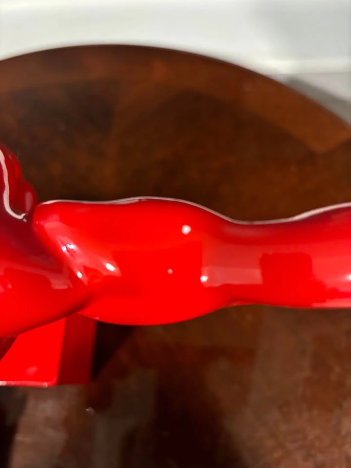 Red modern art figure sculpture - photo 4
