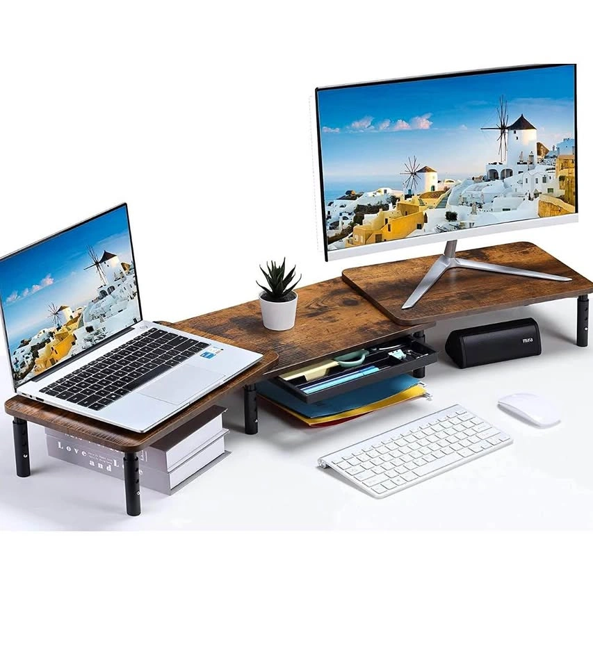 ETHU Dual Monitor Stand Riser for Desk