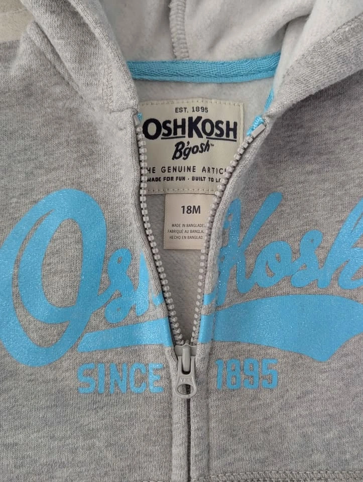 OshKosh B'gosh Baby Zip Up Hoodie 18m - photo 3