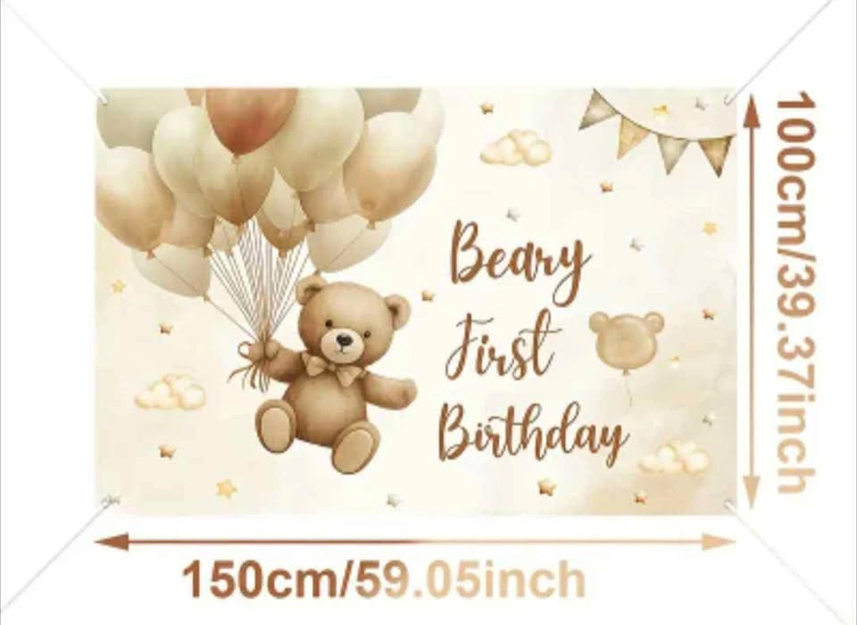 My Beary 1st Birthday Decorations - photo 4