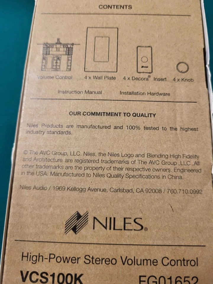 Niles VCS100K Volume Control - photo 2