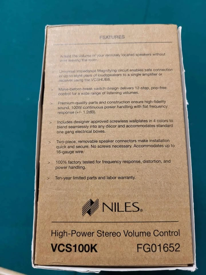 Niles VCS100K Volume Control - photo 4