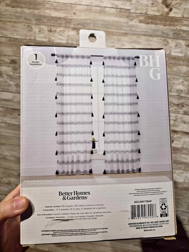 Brand New Curtain Panel Light Filtering 50x84 inch