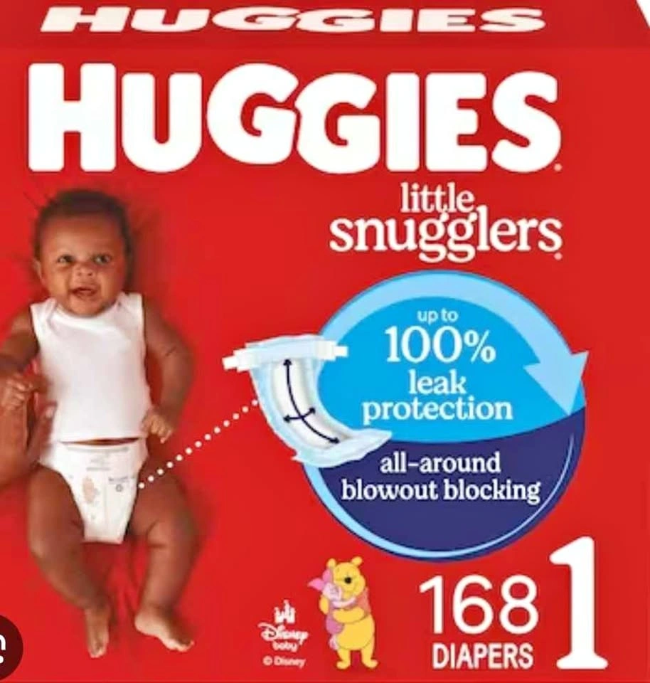 Huggies Little Snugglers Diapers Size 1 (168 count)