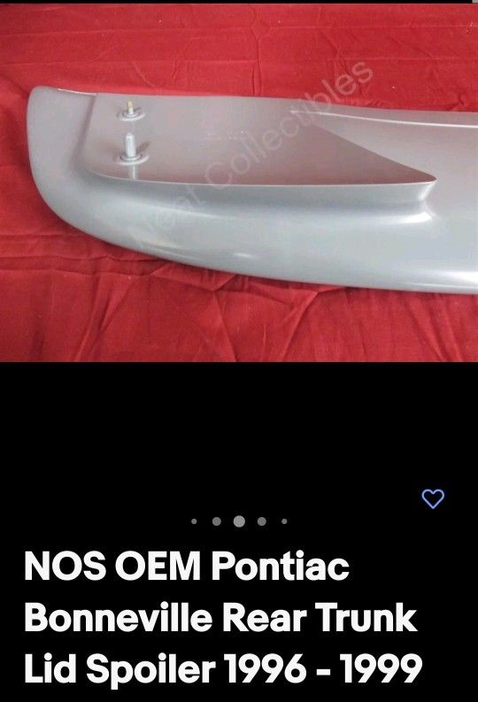96-99 Pontiac Bonneville 3.8L Trunk Lid Spoiler