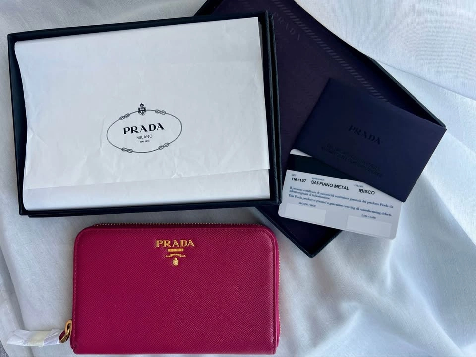 Brand New Prada Saffiano Zip-Around Wallet - photo 3