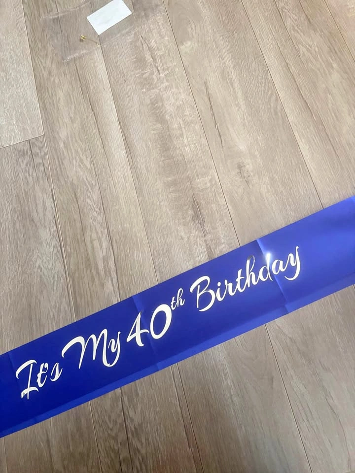 40th Birthday Sash