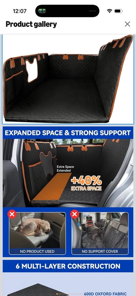 Truck/Large SUV Car Seat Cover - Dog Hammock - photo 2