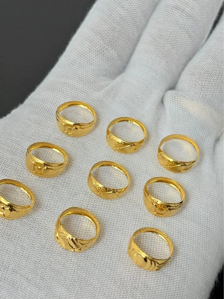 22K Gold Kids Rings ( Pure Gold rings for kids age 0-2 yrs) thumbnail