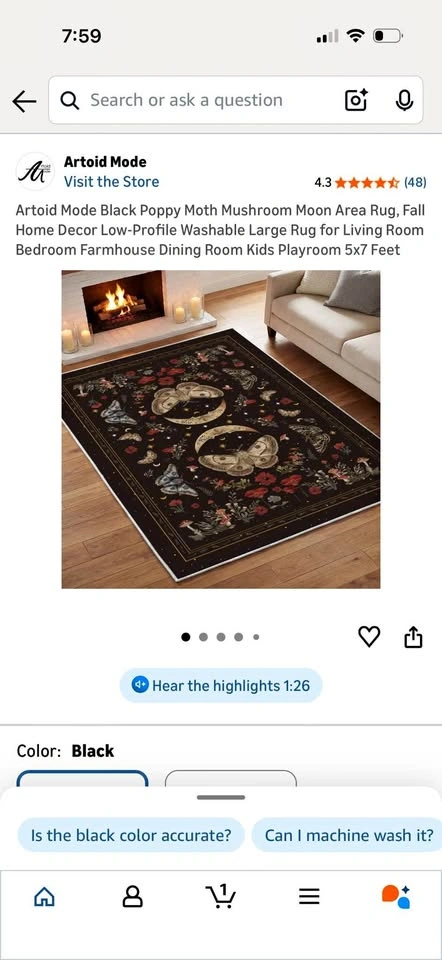 New 5x7 Area Rug