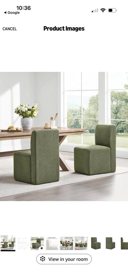 4 Brand New Upholstered Armless Rolling Chairs
