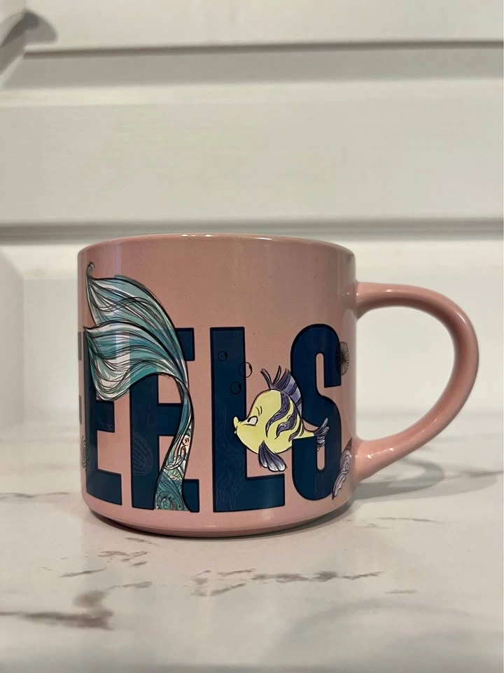 Disney Little Mermaid Ariel Flounder Ocean Mug