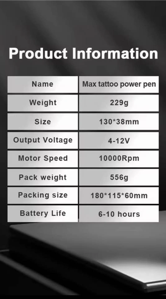 Tattoo Machine Cartridge Pen Large Capacity Battery Coreless Mot - photo 4