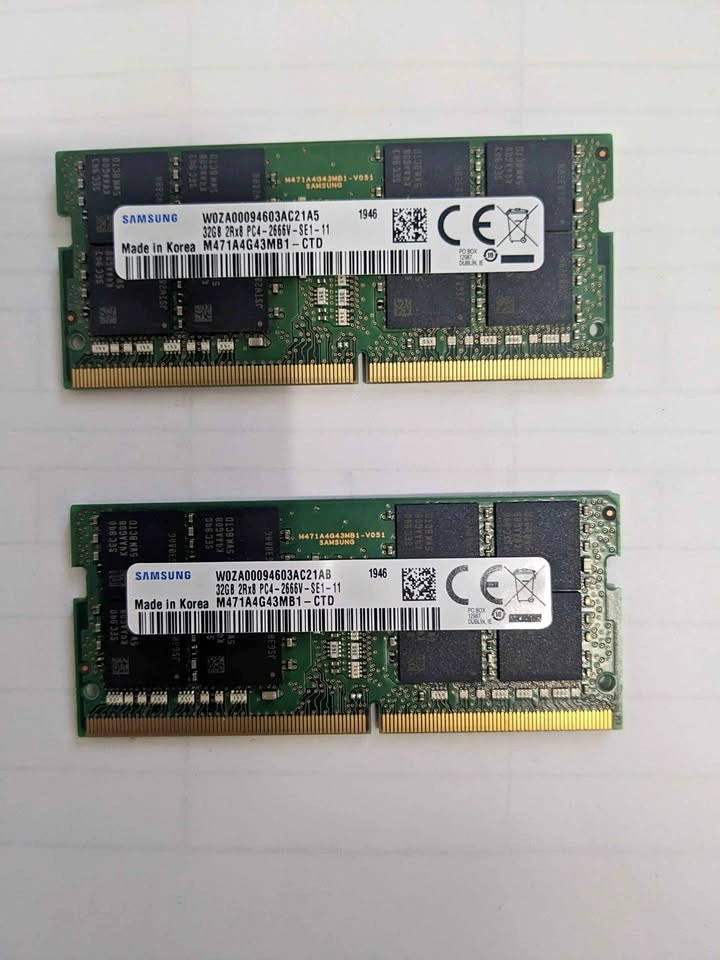 Samsung 64GB (2x32) DDR4 Sodimm RAM laptop