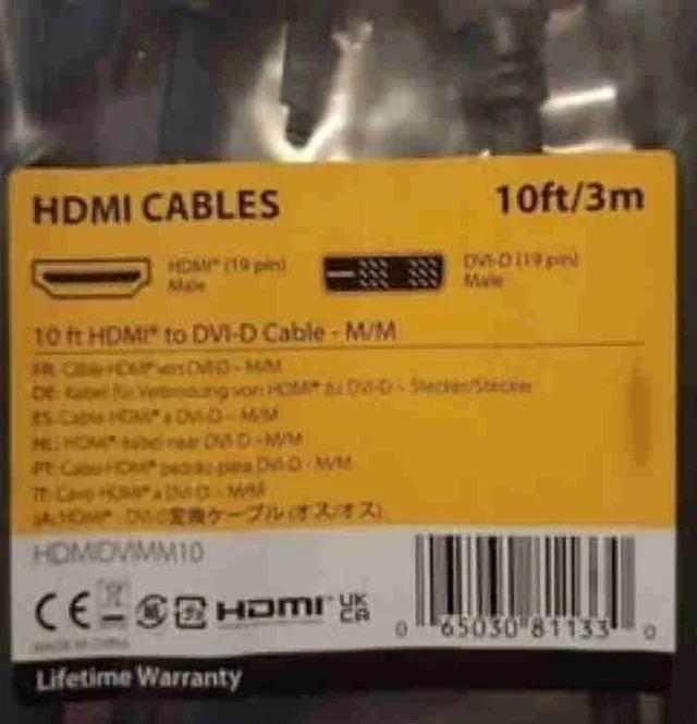 HDMI to DVI cables thumbnail