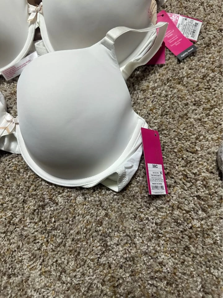 NEW Xhilaration T-Shirt Bras 38C Nude / White with Tags - photo 4